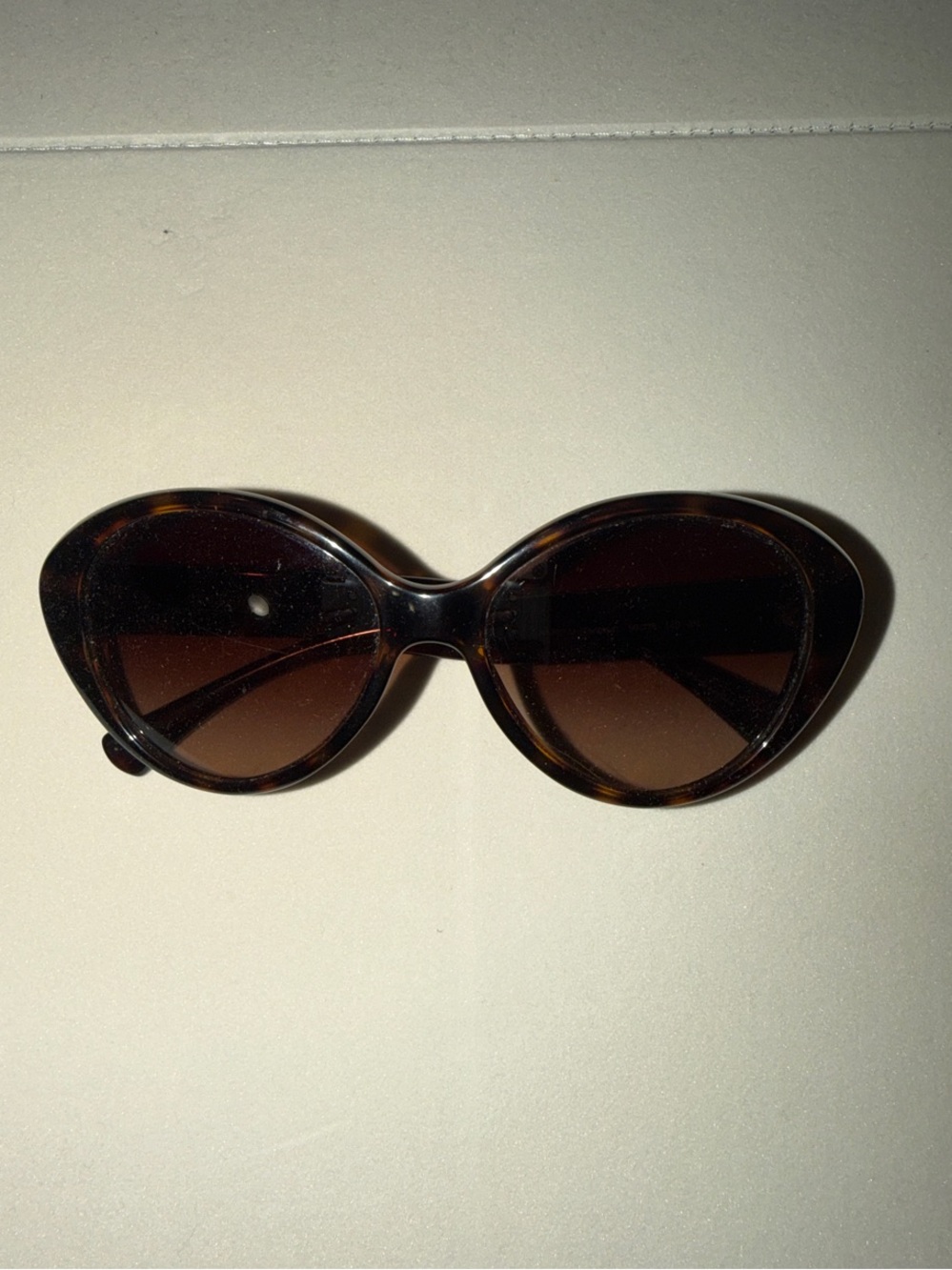 Coach Tortoiseshell Cat Eye Sunglasses - Dark Brown
